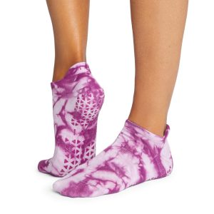 Violet Tie Dye | Trendy Grip Socks | Tavi Noir