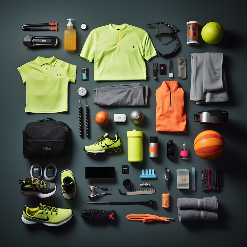 highresolution-photo-displaying-variety-dk-athletic-gear-equipment